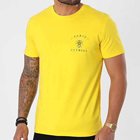 Anthill - Camiseta Pecho Logo Amarillo Negro