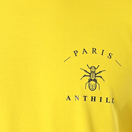 Anthill - Maglietta Petto Logo Giallo Nero