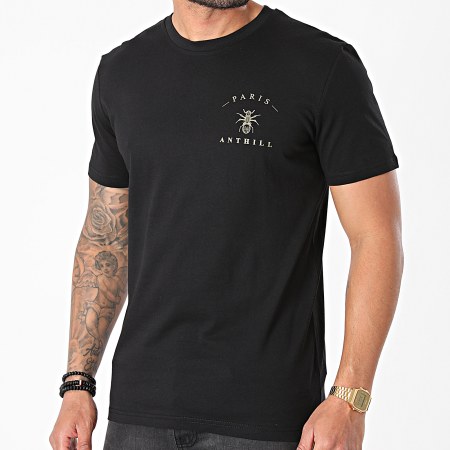 Anthill - Tee Shirt Chest Logo Noir Doré