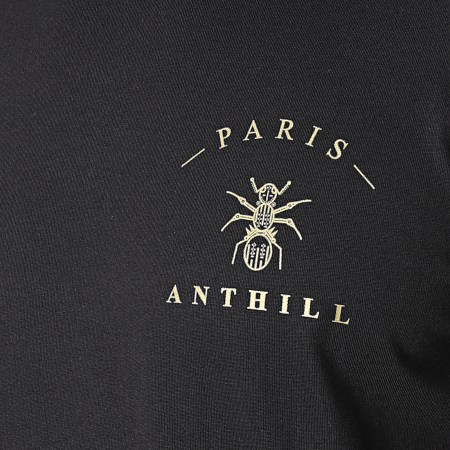 Anthill - Maglietta Logo Petto Nero Oro