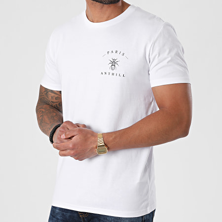 Anthill - Tee Shirt Chest Logo Blanc