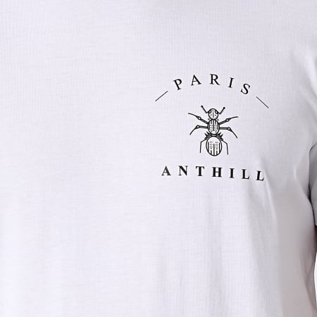 Anthill - Maglietta con logo sul petto, bianco