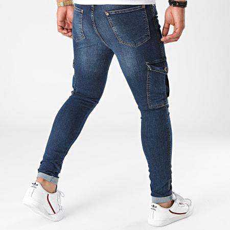 LBO - Jeans Cargo Super Skinny Fit 1159 Blu Denim