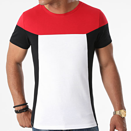 LBO - Camiseta Tricolore 1653 Negro Rojo Blanco