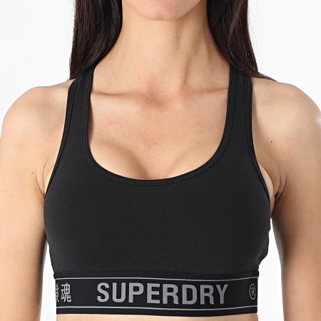 Superdry - Brassière Femme Active Lifestyle Crop W6010945A Noir