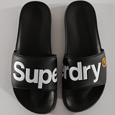 Superdry - Claquettes Classic Pool Slide MF310004A Noir