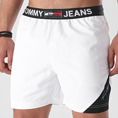 Tommy Jeans - Short De Bain Medium Drawstring 2067 Blanc