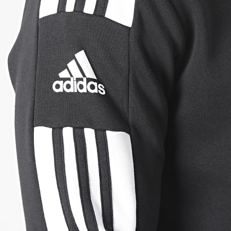 Adidas Sportswear - Felpa girocollo con strisce SQ21 GT6638 Nero