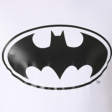 DC Comics - Tee Shirt Logo Blanc Noir