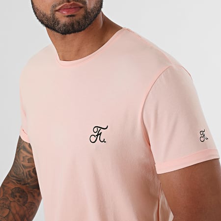 Final Club - Tee Shirt Oversize Premium Avec Broderie 606 Rose Pastel