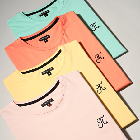 Final Club - Tee Shirt Oversize Premium Avec Broderie 607 Jaune Pastel