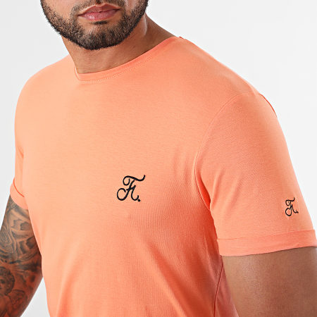 Final Club - Tee Shirt Oversize Premium Avec Broderie 608 Orange Pastel