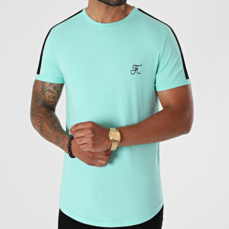 Final Club - Camiseta oversize premium con banda 617 azul pastel