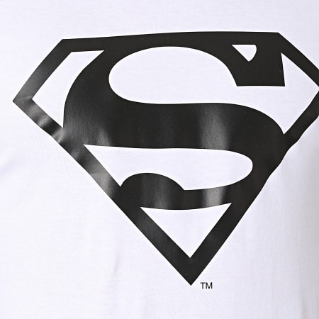DC Comics - Maglietta con logo bianco e nero