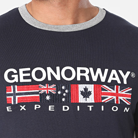 Geographical Norway - Tee Shirt Jinter Bleu Marine
