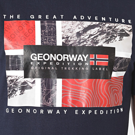 Geographical Norway - Tee Shirt Jeologic Bleu Marine