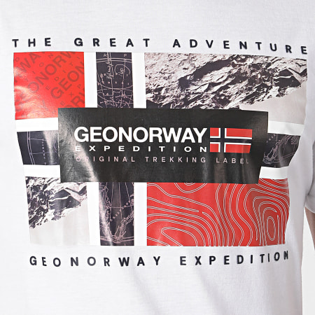 Geographical Norway - Tee Shirt Jeologic Blanc
