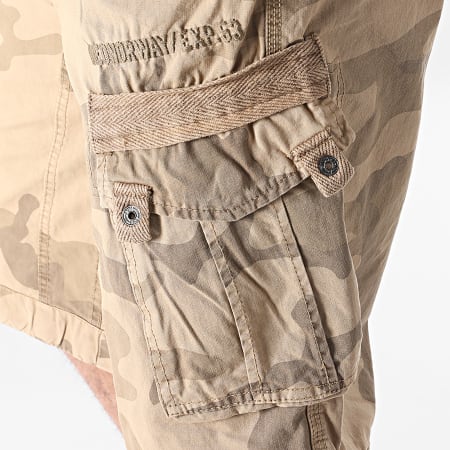 Geographical Norway - Short Cargo Panoramique Beige Camouflage