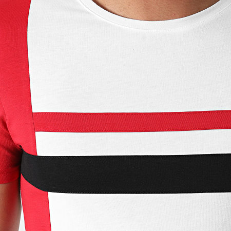 LBO - Tee Shirt Tricolore 1640 Rouge Blanc