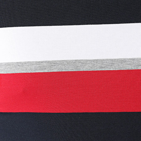 LBO - Maglietta Bicolore con striscia tricolore 1675 Bianco Blu Navy