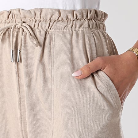 Only - Pantalon Femme Zoey Paperbag Beige