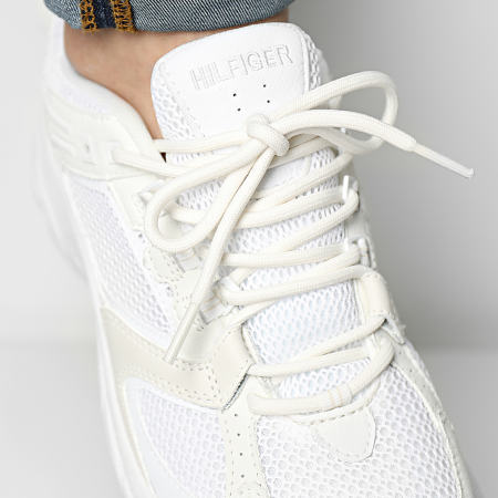 Tommy Jeans - Baskets Archive Mesh Runner 0666 Ivory