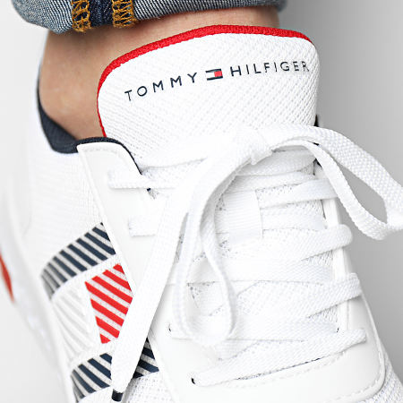 Tommy Hilfiger - Baskets Lightweight Runner Flag Mix 3399 White