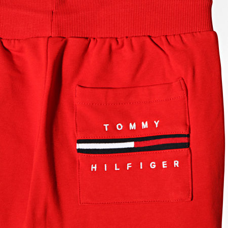Tommy Hilfiger - Short Jogging Enfant Rib Insert 6597 Rouge