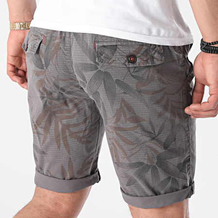 MTX - Short Chino Floral XV-22121 Gris Anthracite