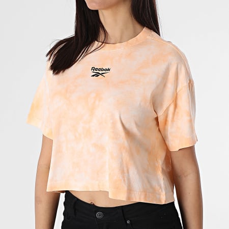 Tee Shirt Femme Crop Classics Cloud Dye GT8697 Orange