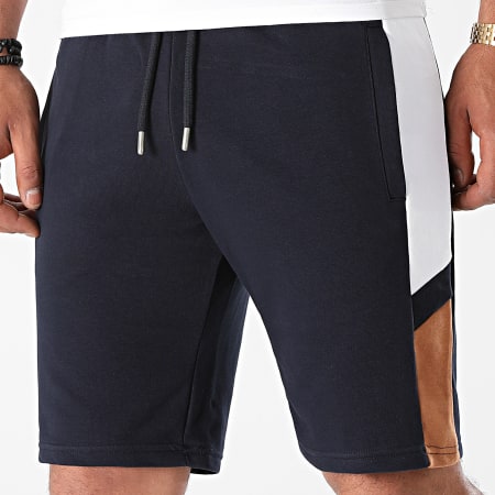 LBO - Sport 1755 Pantaloncini da jogging a fascia blu navy