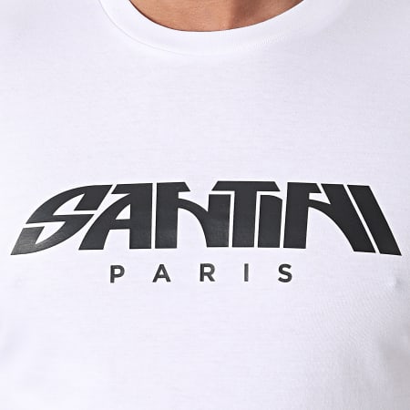 Santini - Camiseta blanca con logotipo