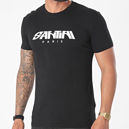 Santini - Zwart Logo T-shirt