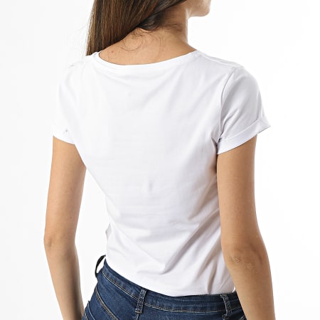 EA7 Emporio Armani - Camiseta cuello pico mujer 3KTT14-TJ29Z Oro blanco