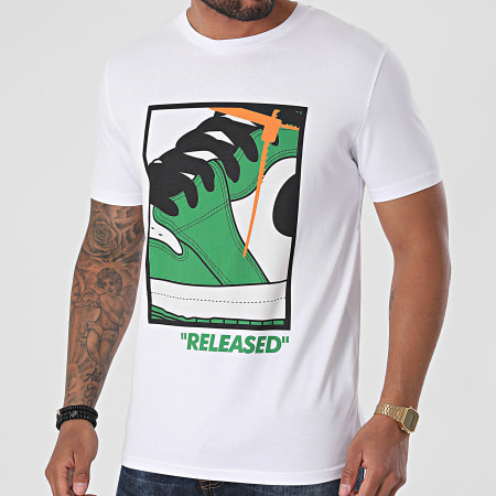 Luxury Lovers - Camiseta liberada Blanco Verde