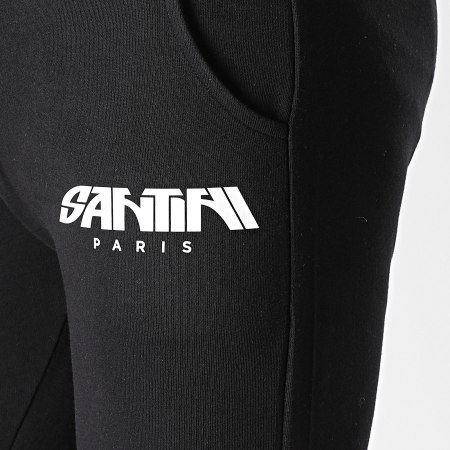 Santini - Logo Jogging Pants Negro Blanco