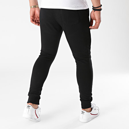 Santini - Pantaloni da jogging con logo, bianco e nero