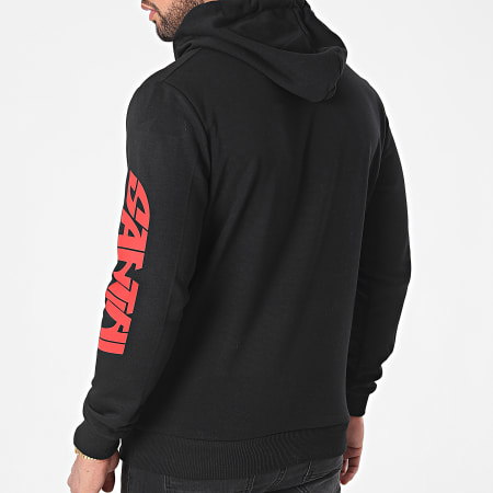 Santini - Logo Hoodie Negro Rojo