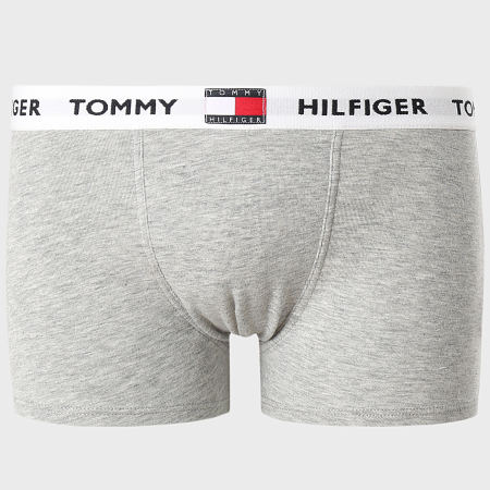 Tommy Hilfiger - Lote de 2 calzoncillos bóxer para niños 0289 Heather Grey Red
