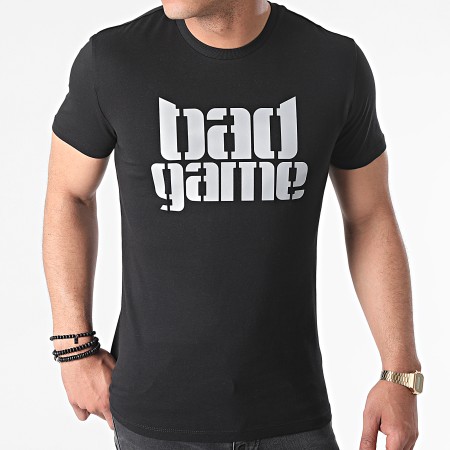 Zesau - Camiseta Bad Game Negro Plata