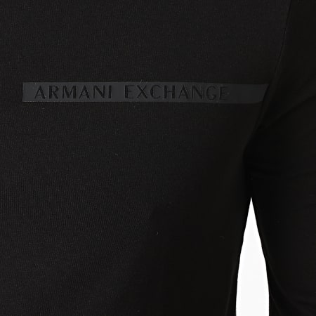 Armani Exchange - Tee Shirt Manches Longues A Bandes 3KZTFE-ZJH4Z Noir