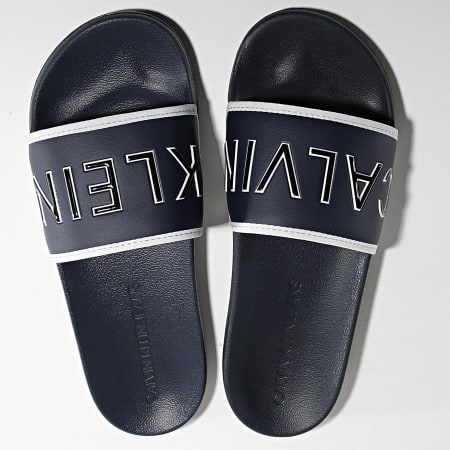 Calvin Klein - Claquettes Slide Padded 0073 Night Sky