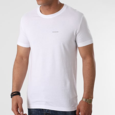 Calvin Klein - Lot De 2 Tee Shirts Institutional Logo 7598 Blanc