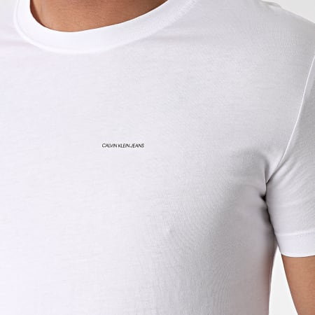 Calvin Klein - Lot De 2 Tee Shirts Institutional Logo 7598 Blanc