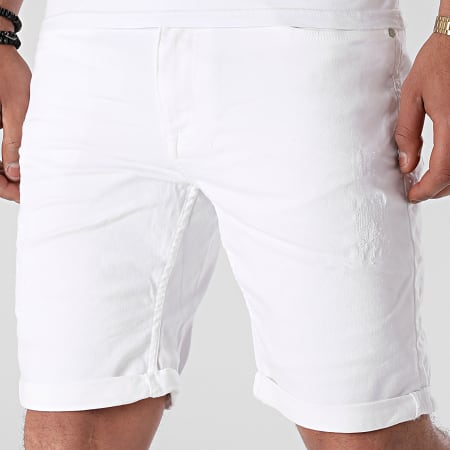 Blend - Short Jean Twister 20711954 Blanc
