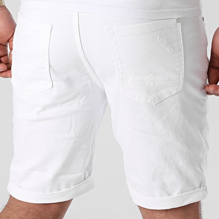 Blend - Short Jean Twister 20711954 Blanc