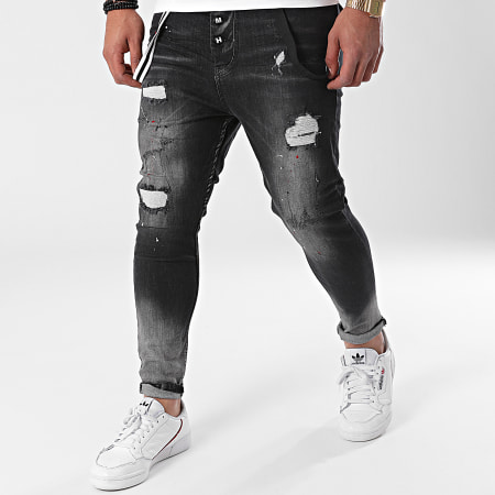 Classic Series - Jean Skinny DH-4012-1 Gris Anthracite