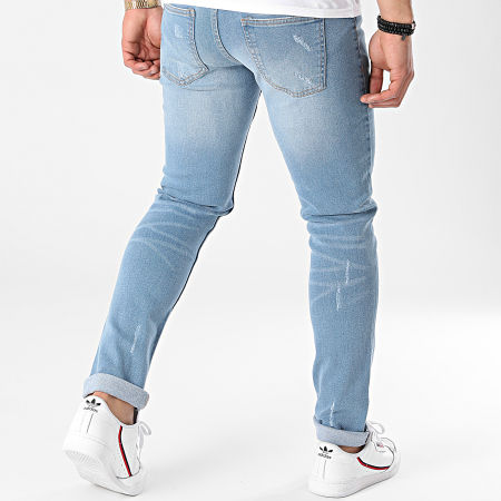 Classic Series - Jeans slim Mr Red Destroy Blue Wash