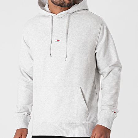 Tommy Jeans - Sweat Capuche Lightweight Tommy 0628 Gris Chiné