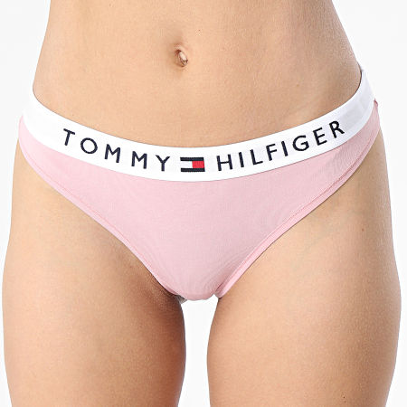 Tommy Jeans - String Femme 2819 Blanc Rouge